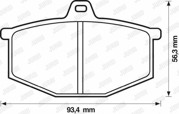 Brake Pad Set, disc brake (571251J)
