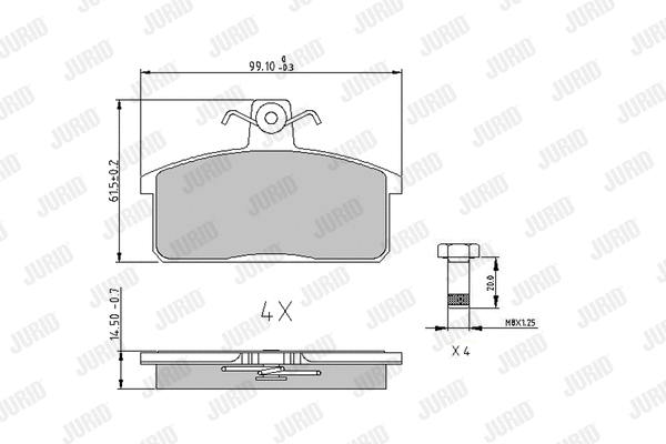 Brake Pad Set, disc brake (572160J)