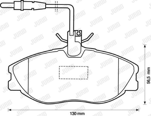 Brake Pad Set, disc brake (571898D)