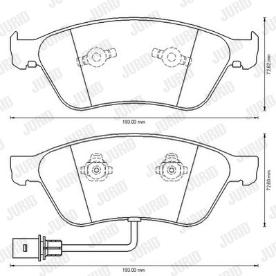 Brake Pad Set, disc brake (573207J)