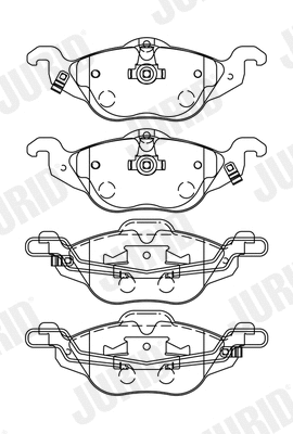 Brake Pad Set, disc brake (571968J)