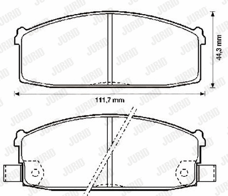 Brake Pad Set, disc brake (572233J)