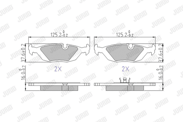 Brake Pad Set, disc brake (571300J)