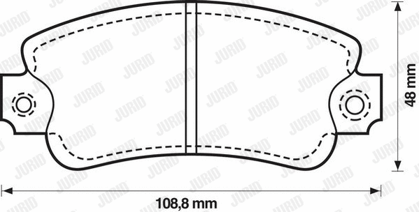 Brake Pad Set, disc brake (571297J)