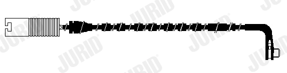 Warning Contact, brake pad wear (FWI268)