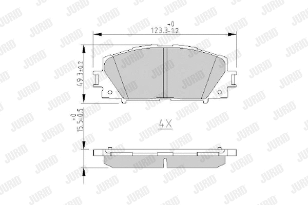 Brake Pad Set, disc brake (572631J)