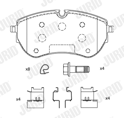 Brake Pad Set, disc brake (574046J)
