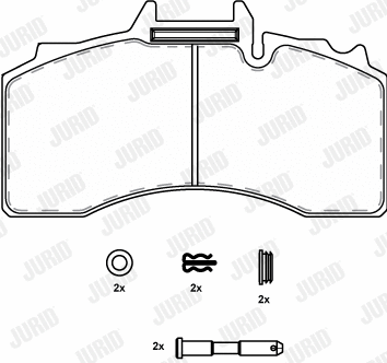 Brake Pad Set, disc brake (2922809560)
