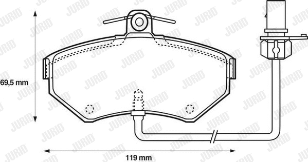 Brake Pad Set, disc brake (573006J)
