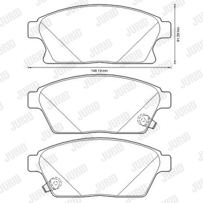 Brake Pad Set, disc brake (573325JC)