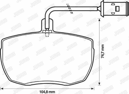 Brake Pad Set, disc brake (571442J)