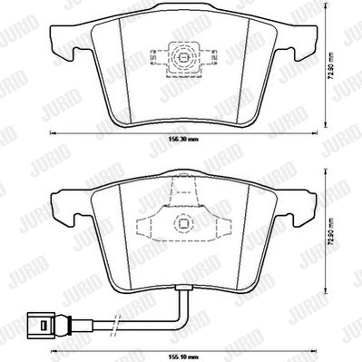 Brake Pad Set, disc brake (573197J)