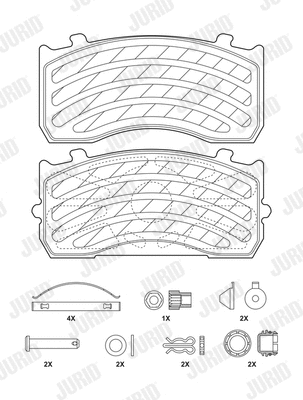 Brake Pad Set, disc brake (2918305390)
