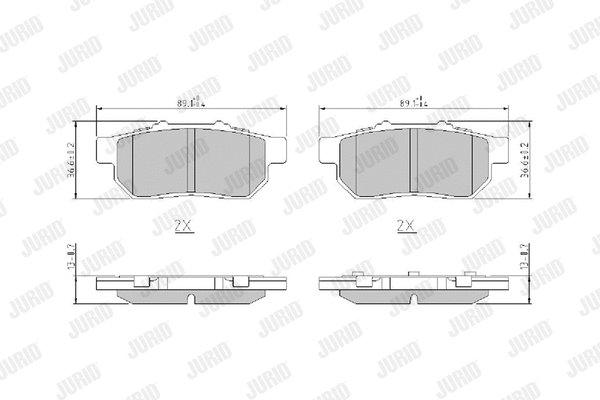 Brake Pad Set, disc brake (572134J)