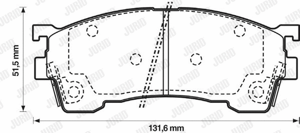 Brake Pad Set, disc brake (572325J)