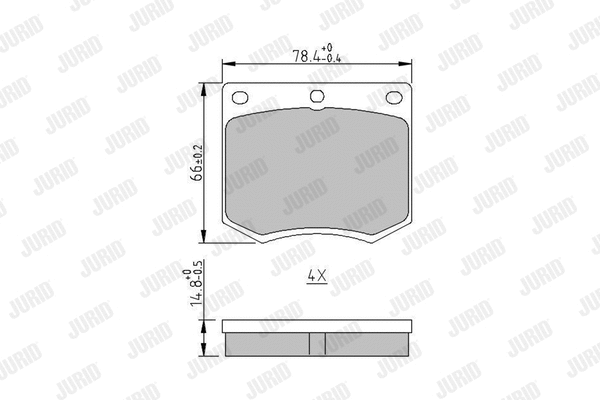 Brake Pad Set, disc brake (571247J)