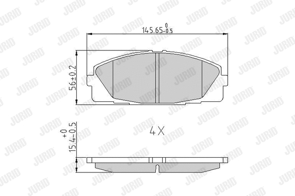 Brake Pad Set, disc brake (572650J)
