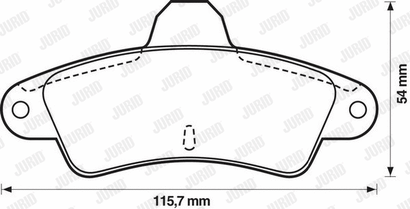 Brake Pad Set, disc brake (571754J)