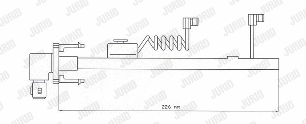Warning Contact, brake pad wear (FAI116)