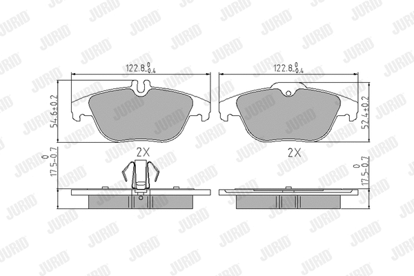Brake Pad Set, disc brake (573735J)