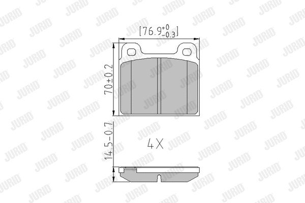 Brake Pad Set, disc brake (571215J)