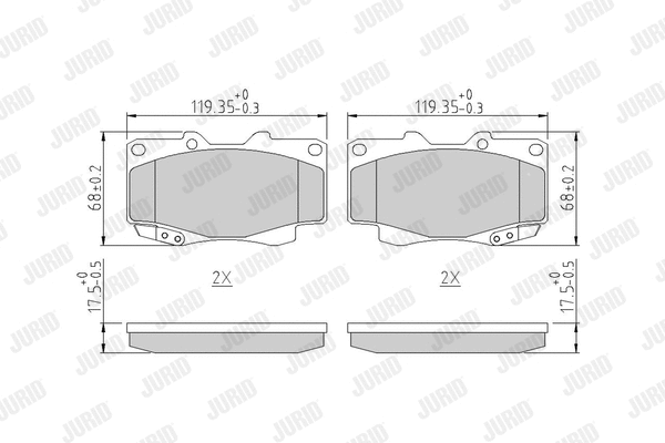 Brake Pad Set, disc brake (572625J)