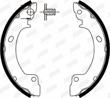 Brake Shoe Set (362007J)