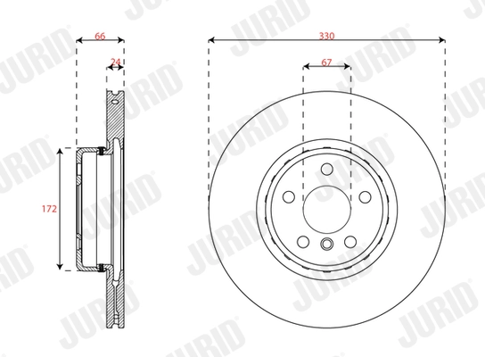 Brake Disc (563693JVC-1)