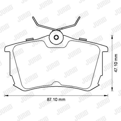 Brake Pad Set, disc brake (572520J)