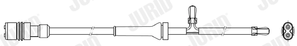 Warning Contact, brake pad wear (FWI255)