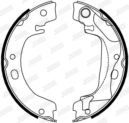 Brake Shoe Set, parking brake (362631J)