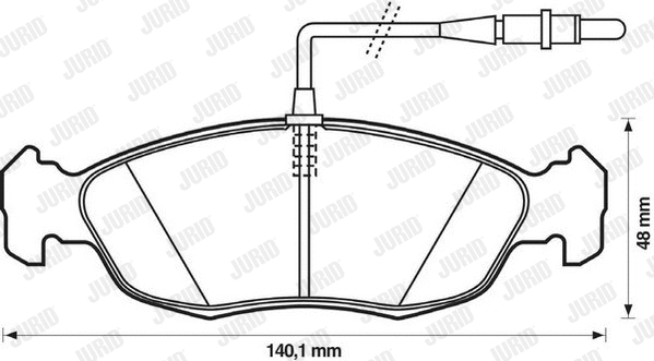 Brake Pad Set, disc brake (571509D)