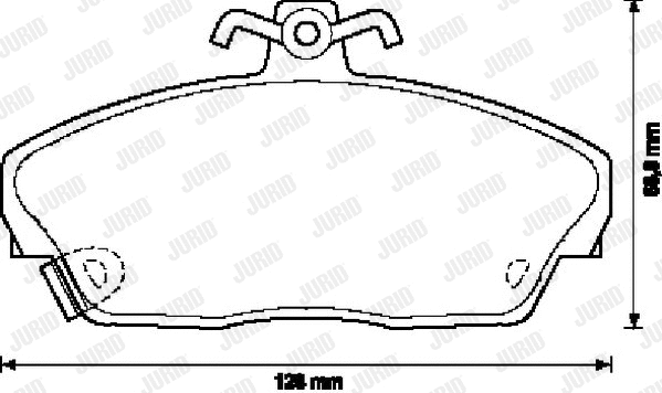 Brake Pad Set, disc brake (571976J)