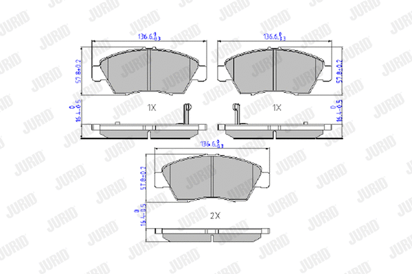 Brake Pad Set, disc brake (572340J)