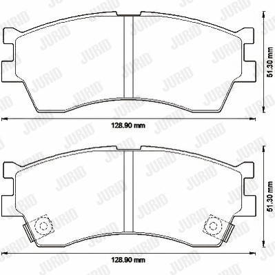 Brake Pad Set, disc brake (572560J)