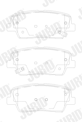 Brake Pad Set, disc brake (573871J)