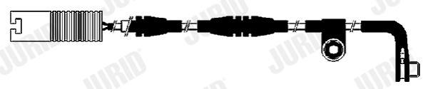Warning Contact, brake pad wear (FWI275)