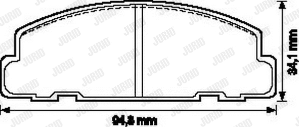 Brake Pad Set, disc brake (572148J)