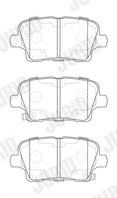 Brake Pad Set, disc brake (573905J)