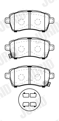 Brake Pad Set, disc brake (574037J)