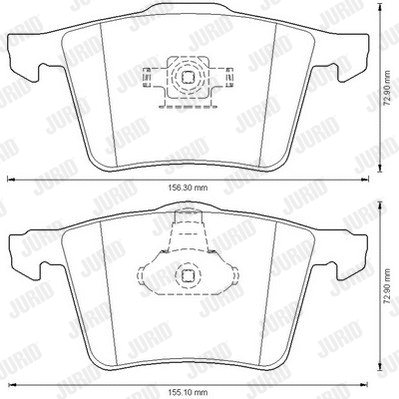 Brake Pad Set, disc brake (573199J)