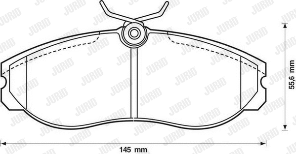 Brake Pad Set, disc brake (572382J)