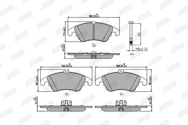 Brake Pad Set, disc brake (573291J)