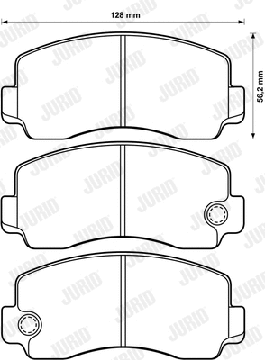 Brake Pad Set, disc brake (572300J)