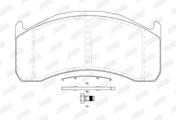 Brake Pad Set, disc brake (2913709560)