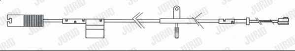 Warning Contact, brake pad wear (581490)