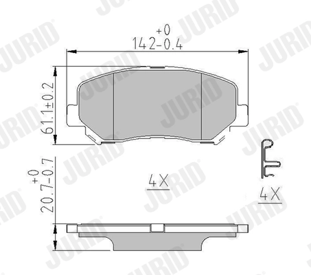 Brake Pad Set, disc brake