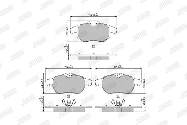 Brake Pad Set, disc brake (573723J)