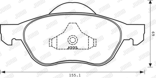 Brake Pad Set, disc brake (573025J)
