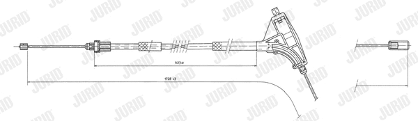 Cable Pull, parking brake (432415J)
